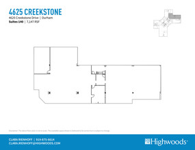 4601 Creekstone Dr, Durham, NC en alquiler Plano de la planta- Imagen 1 de 1