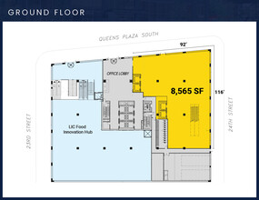 Locales en Long Island City, NY en alquiler Plano de la planta- Imagen 1 de 1