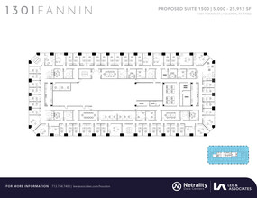 1301 Fannin St, Houston, TX en alquiler Plano de la planta- Imagen 1 de 1