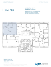 805 W Broadway, Vancouver, BC en alquiler Plano de la planta- Imagen 1 de 1