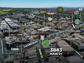 3843 Main St, Culver City, CA - VISTA AÉREA  vista de mapa - Image1