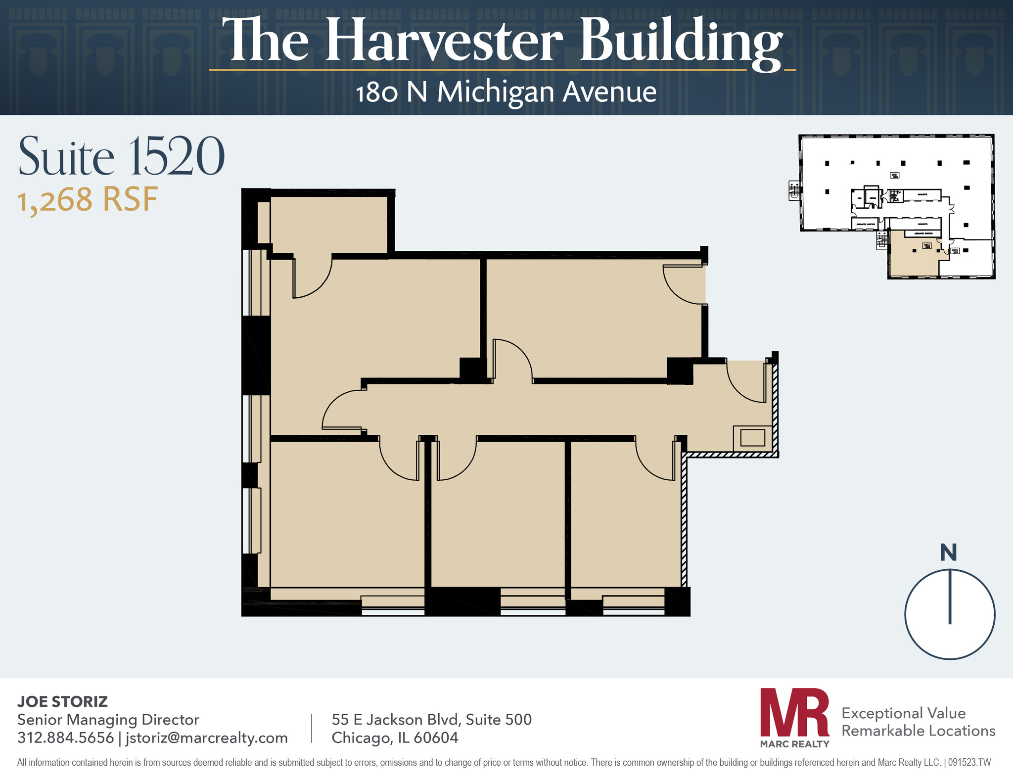 180 N Michigan Ave, Chicago, IL en alquiler Plano de la planta- Imagen 1 de 8