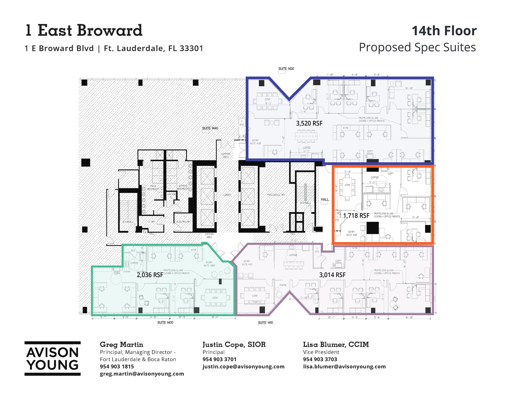 1 E Broward Blvd, Fort Lauderdale, FL en alquiler Plano del sitio- Imagen 1 de 1