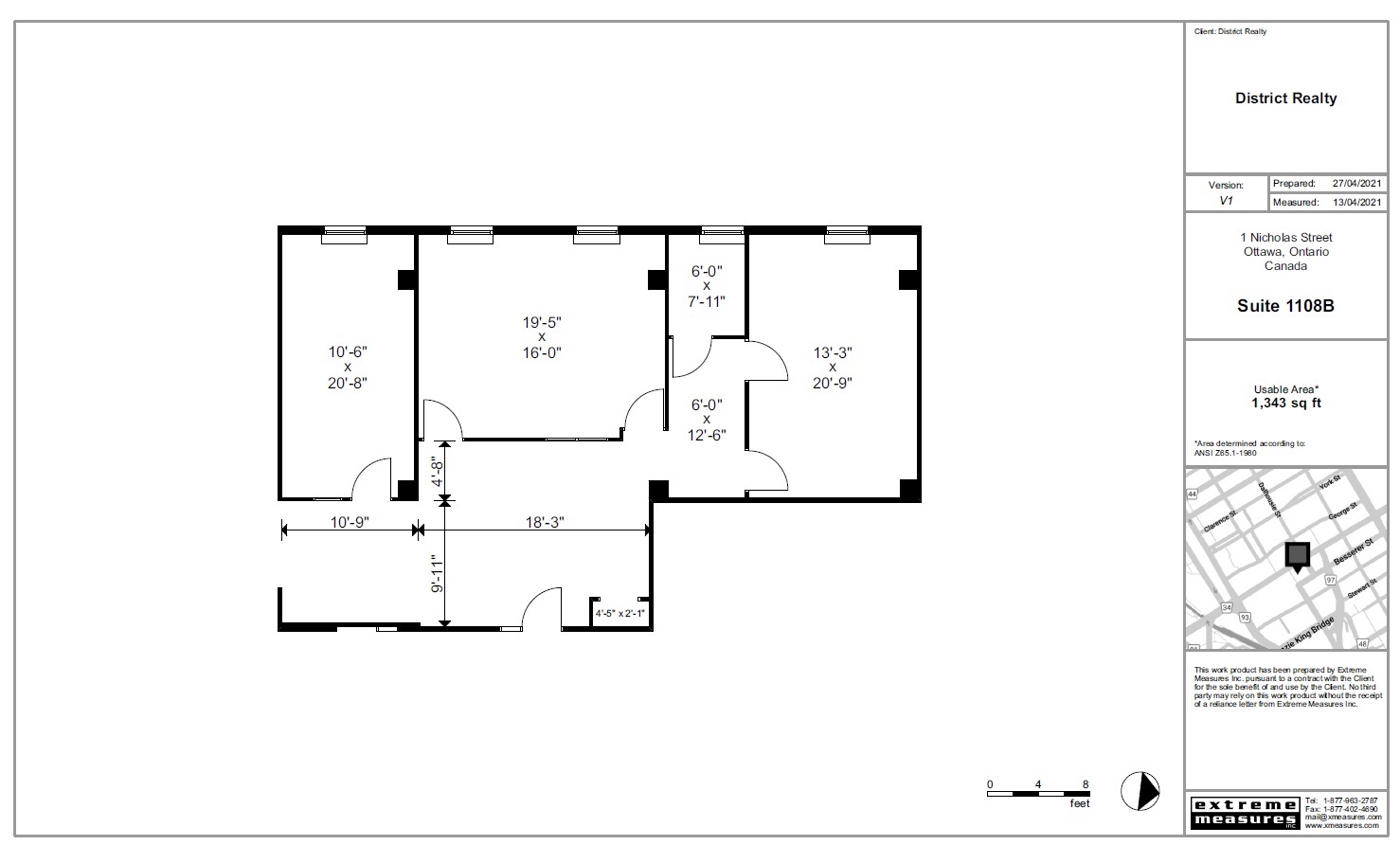 1-5 Nicholas St, Ottawa, ON en alquiler Plano de la planta- Imagen 1 de 1