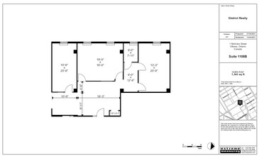 1-5 Nicholas St, Ottawa, ON en alquiler Plano de la planta- Imagen 1 de 1