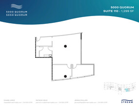 5000 Quorum Dr, Dallas, TX en alquiler Plano de la planta- Imagen 1 de 1