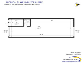 2696 NW 31st Ave, Lauderdale Lakes, FL en alquiler Plano de la planta- Imagen 2 de 6