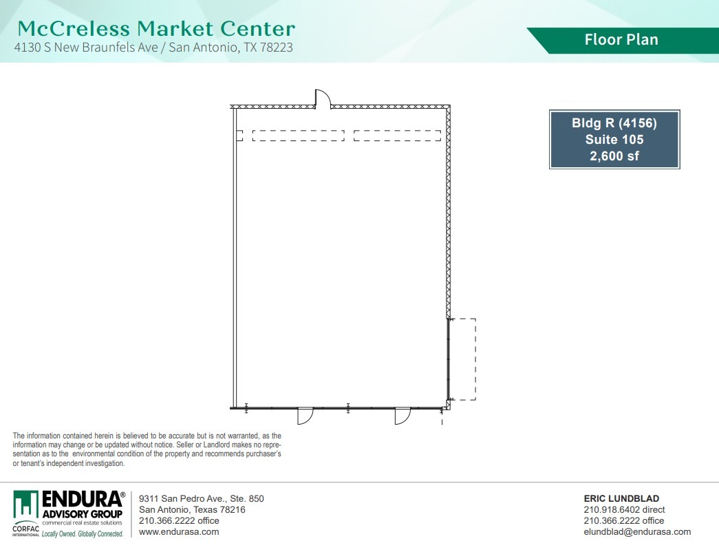 4100 S New Braunfels Ave, San Antonio, TX en alquiler Plano de la planta- Imagen 1 de 1