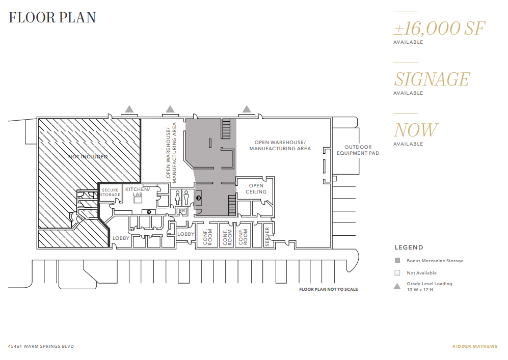 45445-45461 Warm Springs Blvd, Fremont, CA en alquiler Plano de la planta- Imagen 1 de 1