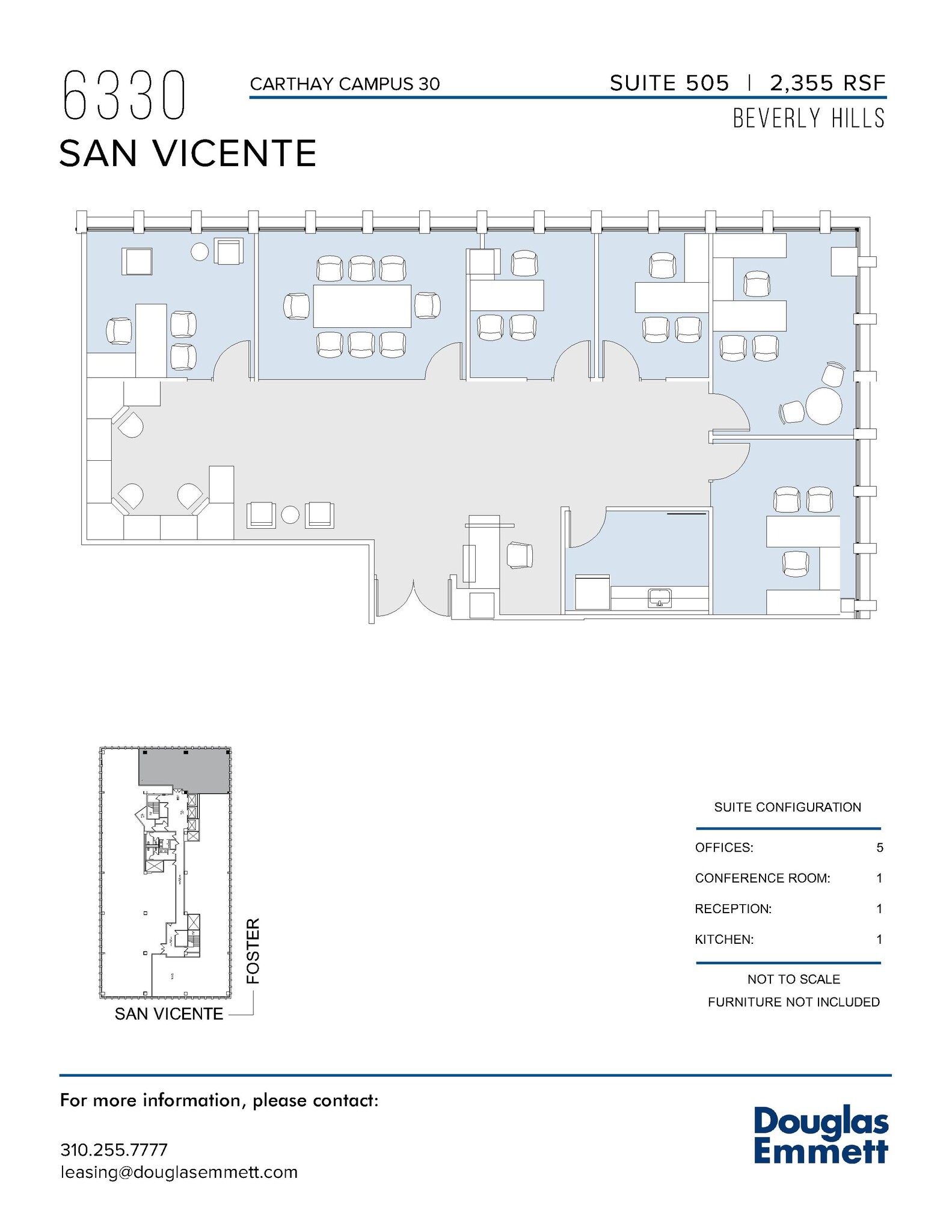 6310 San Vicente Blvd, Los Angeles, CA en alquiler Plano de la planta- Imagen 1 de 1