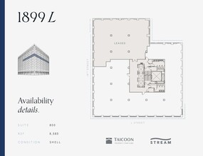 1899 L St NW, Washington, DC en alquiler Plano de la planta- Imagen 1 de 1