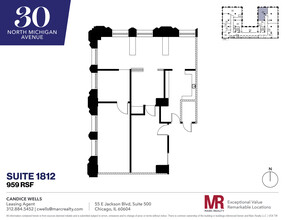 30 N Michigan Ave, Chicago, IL en alquiler Plano de la planta- Imagen 1 de 8