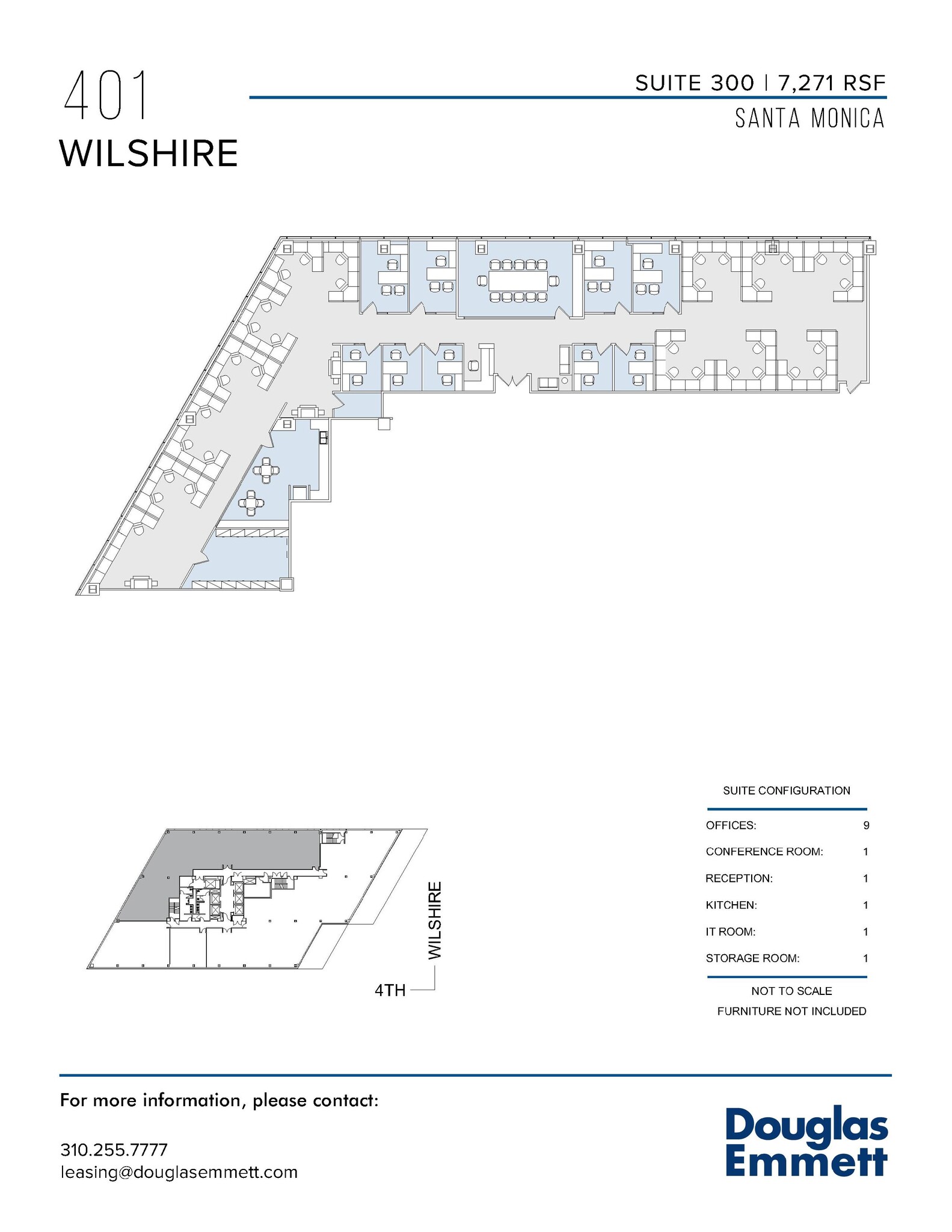 401 Wilshire Blvd, Santa Monica, CA en alquiler Plano de la planta- Imagen 1 de 1