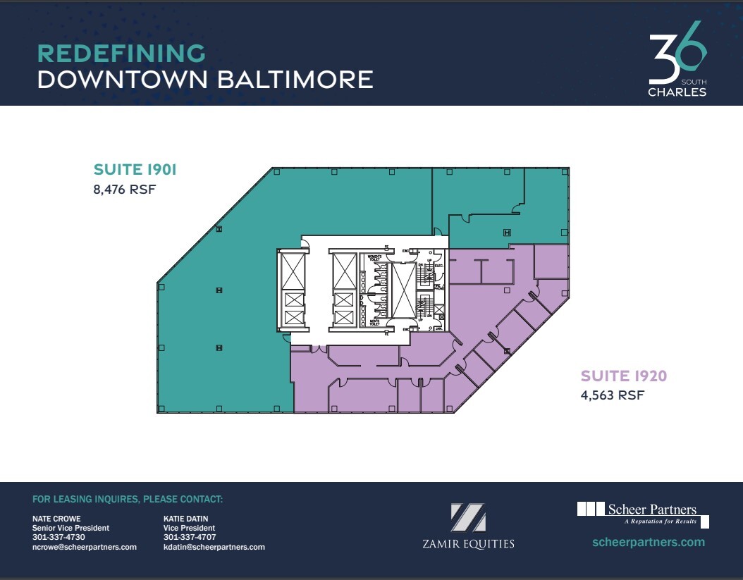 36 S Charles St, Baltimore, MD en alquiler Plano de la planta- Imagen 1 de 1