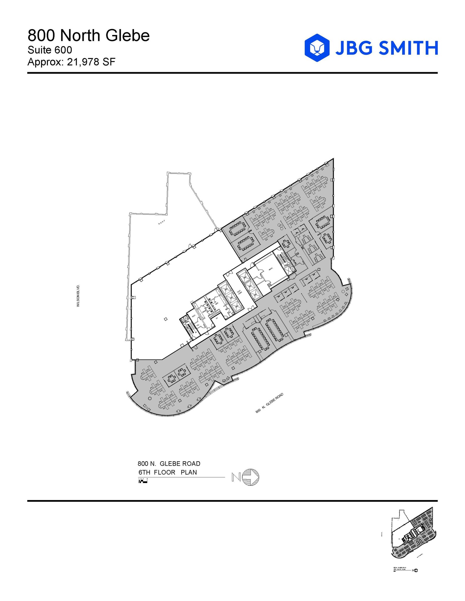 800 N Glebe Rd, Arlington, VA en alquiler Plano de la planta- Imagen 1 de 1