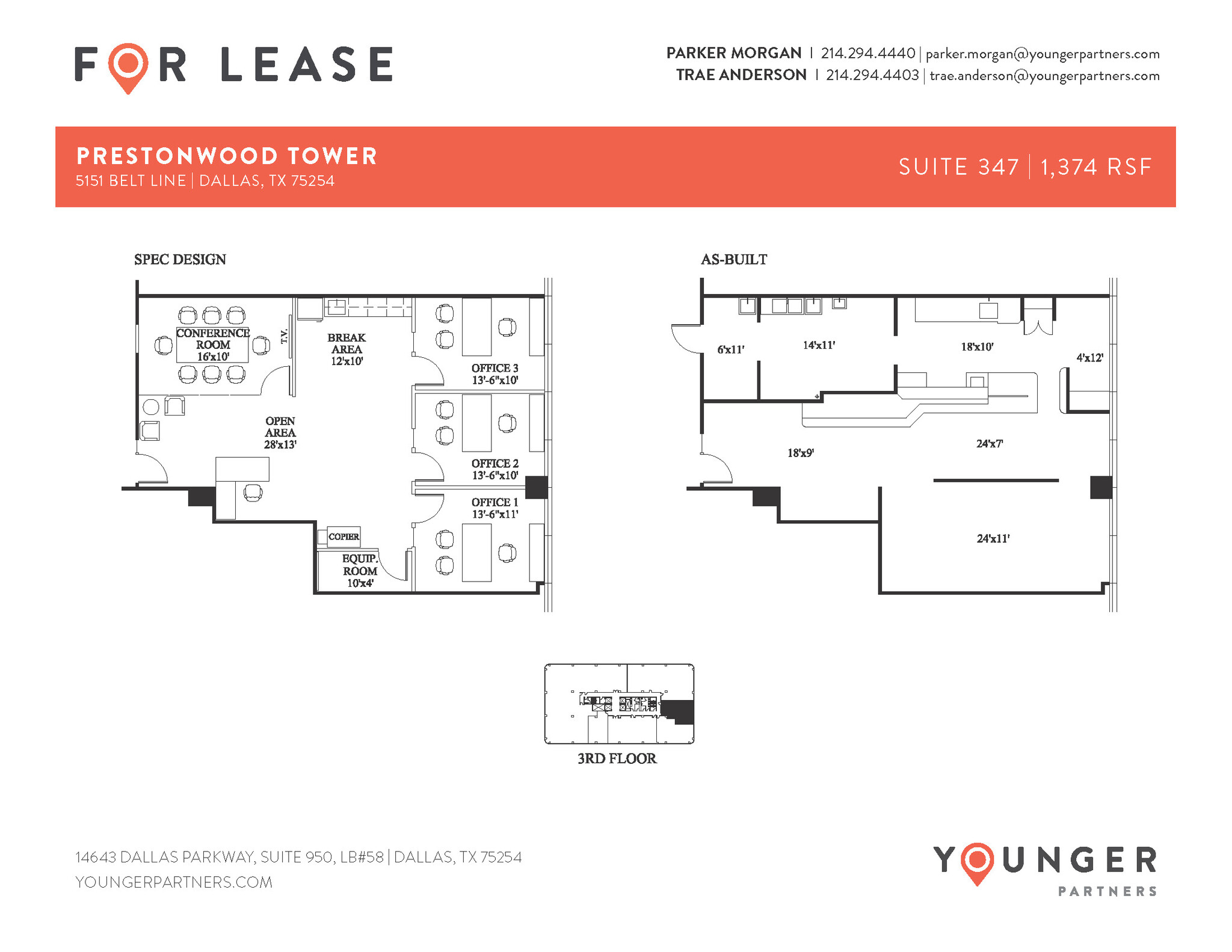 5151 Belt Line Rd, Dallas, TX en alquiler Plano de la planta- Imagen 1 de 1