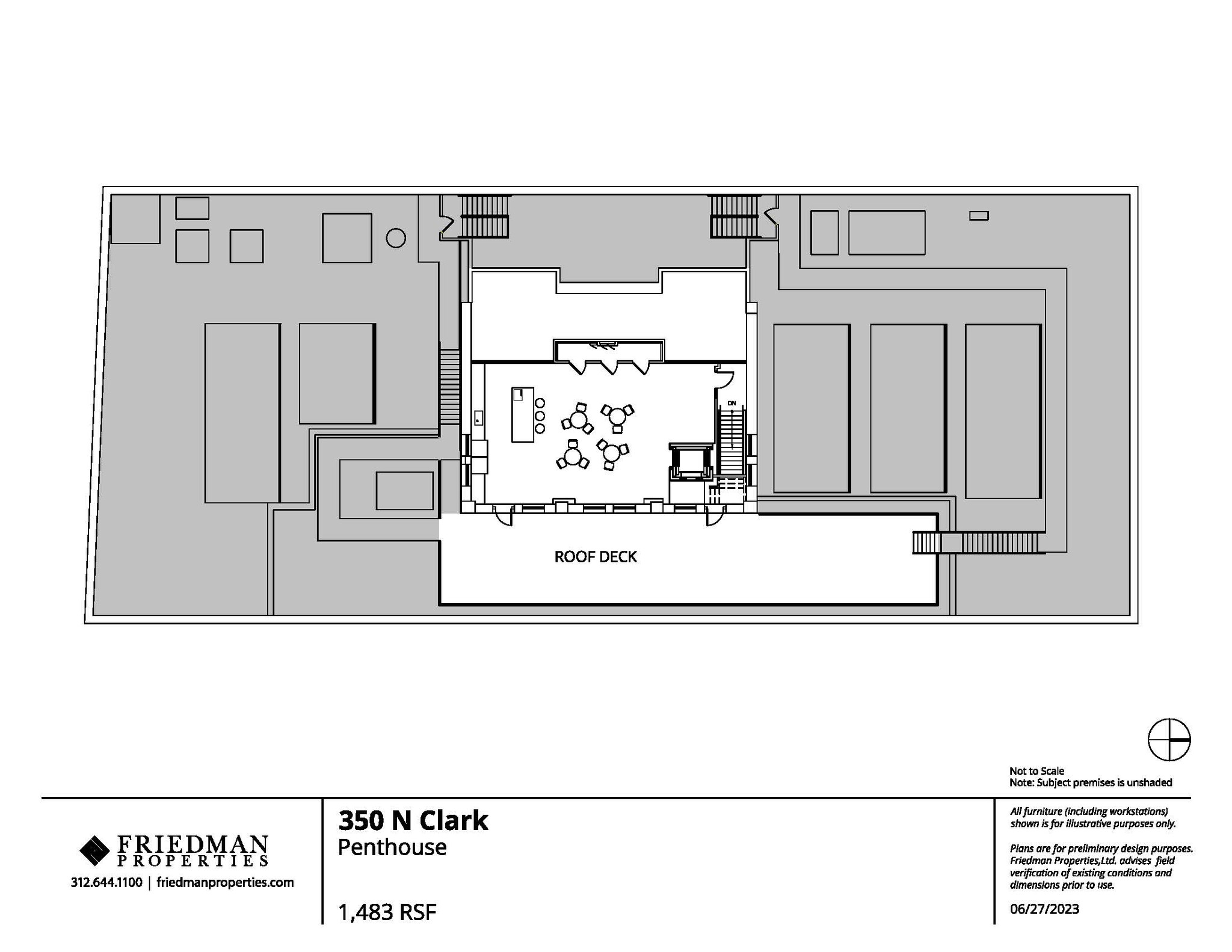 350 N Clark St, Chicago, IL en alquiler Plano de la planta- Imagen 1 de 1