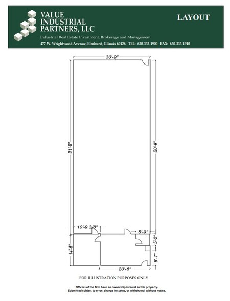 5310-5352 S East Ave, Countryside, IL en alquiler - Plano de la planta - Imagen 2 de 2