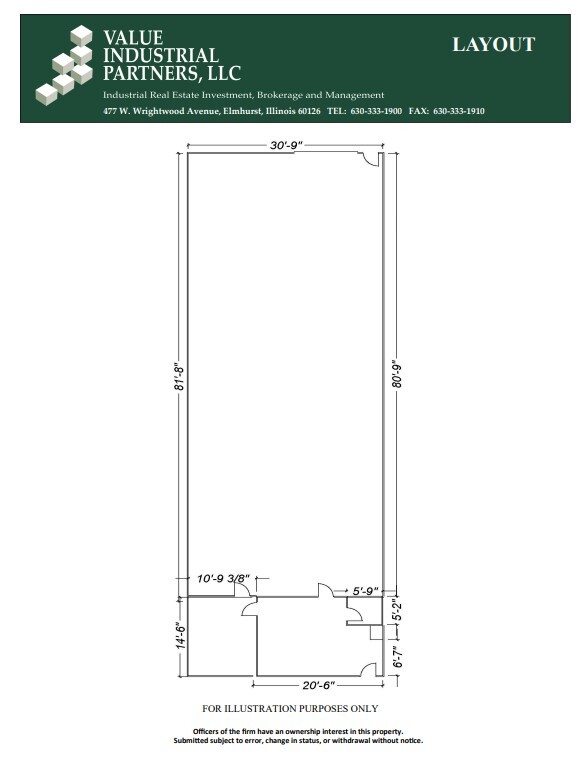 5310-5352 S East Ave, Countryside, IL en alquiler Plano de la planta- Imagen 1 de 1