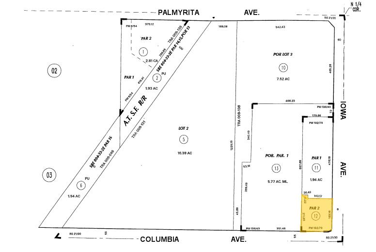 1189 Iowa Ave, Riverside, CA en venta - Plano de solar - Imagen 2 de 5