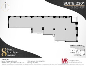 8 S Michigan Ave, Chicago, IL en alquiler Plano de la planta- Imagen 1 de 1