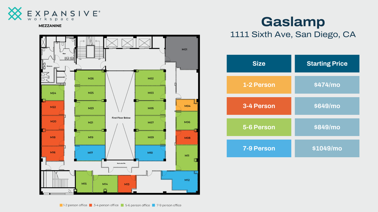 1111 6th Ave, San Diego, CA en alquiler Plano de la planta- Imagen 1 de 4