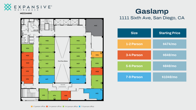 1111 6th Ave, San Diego, CA en alquiler Plano de la planta- Imagen 1 de 4