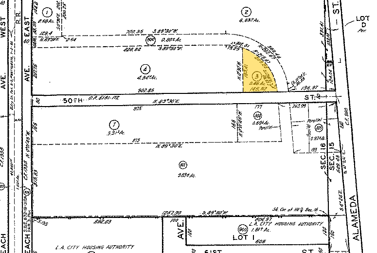 1841 E 50th St, Los Angeles, CA en venta - Plano de solar - Imagen 3 de 4