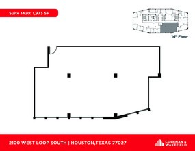 2100 West Loop South, Houston, TX en alquiler Plano de la planta- Imagen 2 de 2