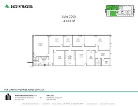 6660 Riverside Dr, Metairie, LA en alquiler Plano del sitio- Imagen 1 de 1