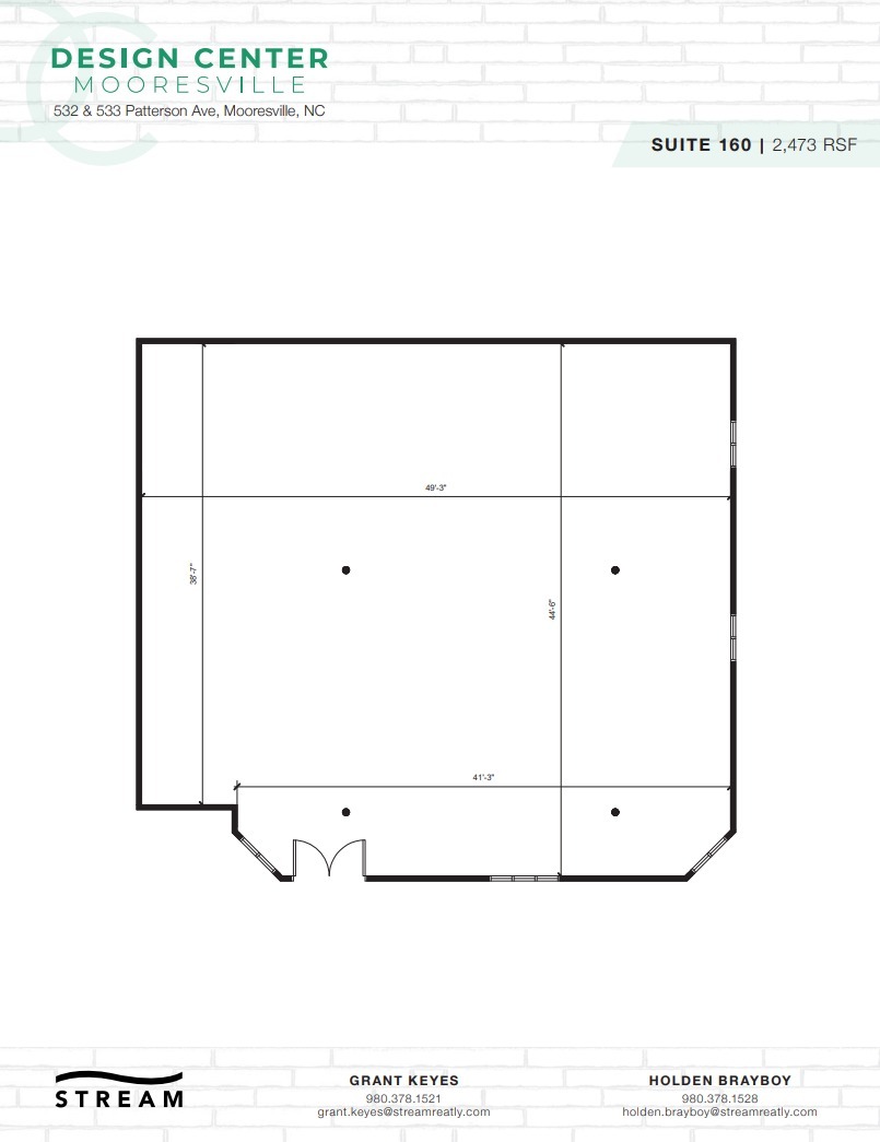 532 Patterson Ave, Mooresville, NC en alquiler Plano de la planta- Imagen 1 de 1