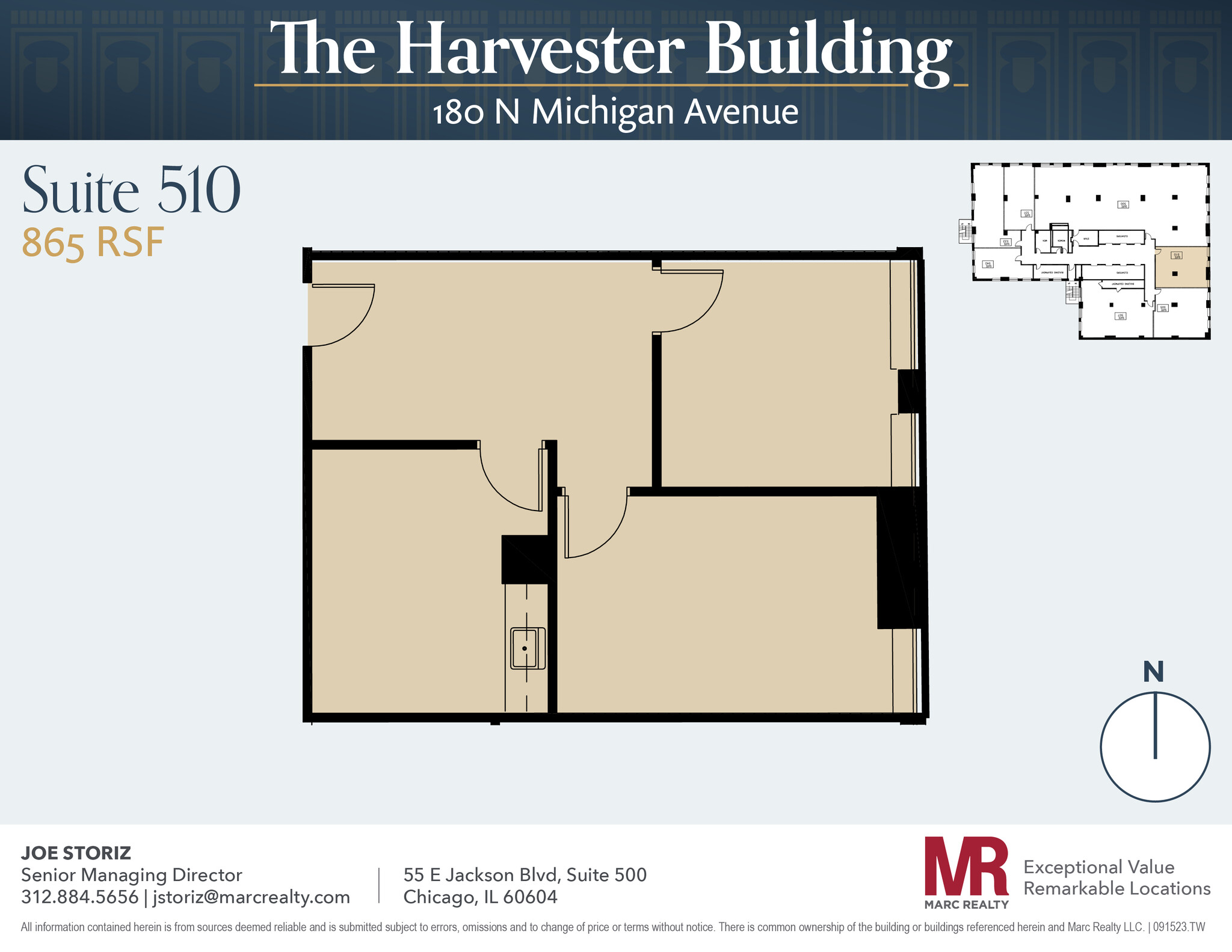 180 N Michigan Ave, Chicago, IL en alquiler Plano de la planta- Imagen 1 de 4