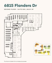 6815 Flanders Dr, San Diego, CA en alquiler Plano de la planta- Imagen 1 de 1