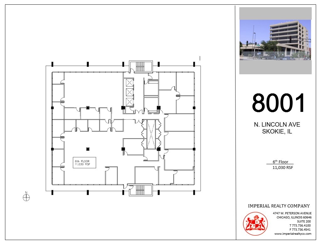 8001 Lincoln Ave, Skokie, IL en alquiler Plano de la planta- Imagen 1 de 6