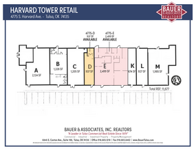 4775 S Harvard Ave, Tulsa, OK en alquiler Plano de la planta- Imagen 1 de 1