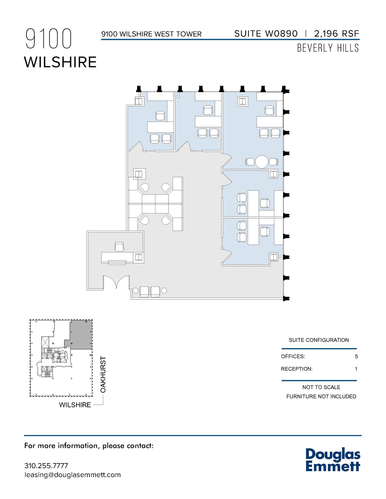 9100 Wilshire Blvd, Beverly Hills, CA en alquiler Plano de la planta- Imagen 1 de 1