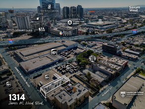 1314 James M Wood Blvd, Los Angeles, CA - VISTA AÉREA  vista de mapa