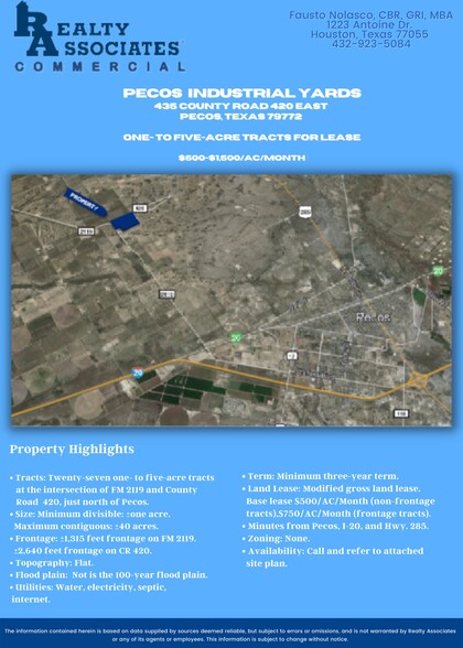 435 CR 420, Pecos, TX en alquiler - Plano del sitio - Imagen 2 de 2