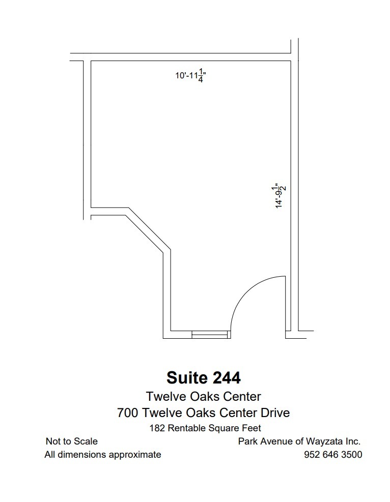 600 Twelve Oaks Center Dr, Wayzata, MN en alquiler Plano de la planta- Imagen 1 de 1