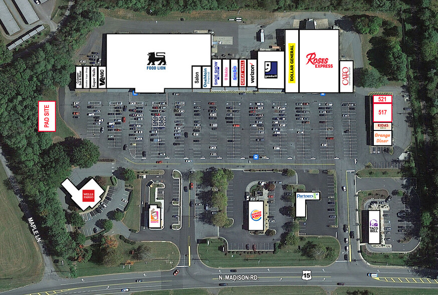 533-591 N Madison Rd, Orange, VA en alquiler - Plano del sitio - Imagen 2 de 3