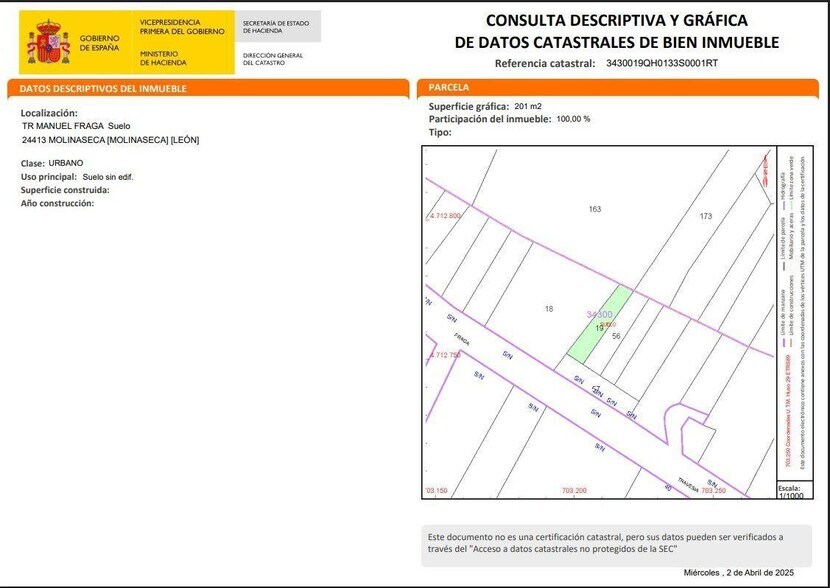 Terreno en Molinaseca en venta - Foto del edificio - Imagen 3 de 8
