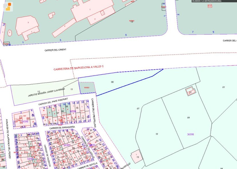 Terreno en Vilanova i la Geltrú, Barcelona en venta - Plano del sitio - Imagen 3 de 3