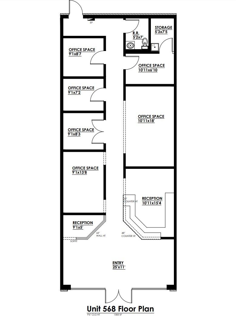 568 Brook Forest Ave, Shorewood, IL en alquiler Plano de la planta- Imagen 1 de 6