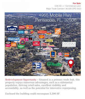 Más detalles para 4955 Mobile Hwy, Pensacola, FL - Especializados en venta