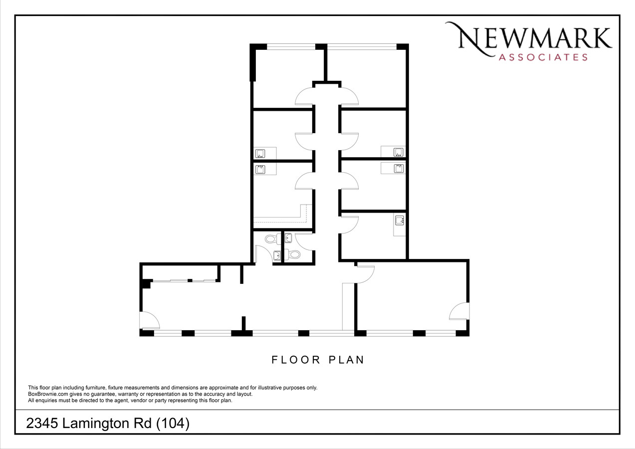 2345 Lamington Rd, Bedminster, NJ 07921 - Unidad 104 -  - Plano de la planta - Image 1 of 1