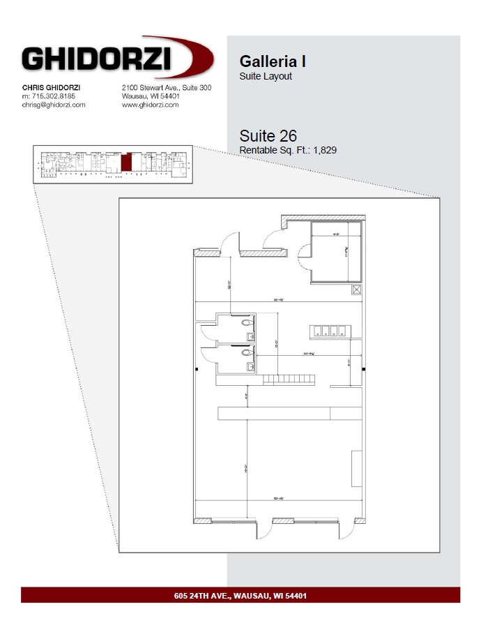 605 S 24th Ave, Wausau, WI en alquiler Plano de la planta- Imagen 1 de 1