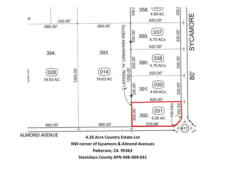 16975 Sycamore Ave, Patterson, CA en venta - Plano de solar - Imagen 2 de 5