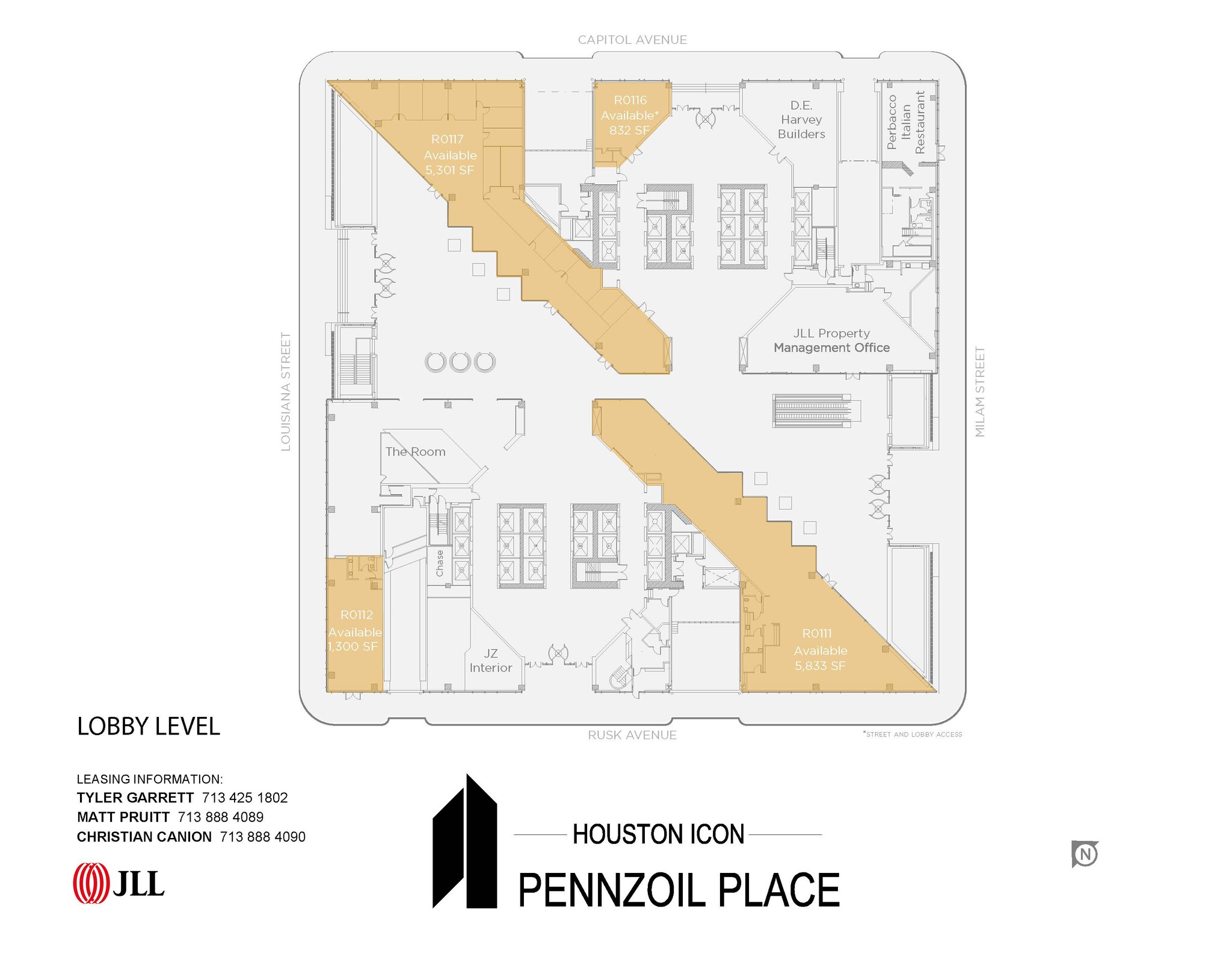 711 Louisiana St, Houston, TX en alquiler Plano de la planta- Imagen 1 de 1