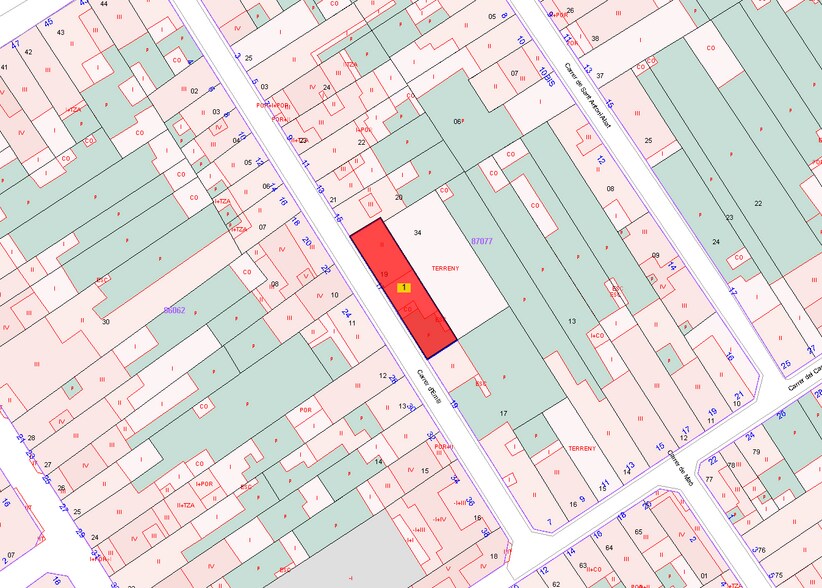 Carrer d'Emili, 17, Malgrat de Mar, Barcelona en venta - Plano de solar - Imagen 2 de 2