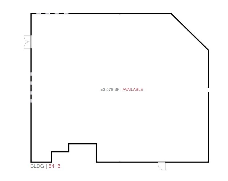 8402-8418 W Warm Springs Rd, Las Vegas, NV en alquiler Plano de la planta- Imagen 1 de 1